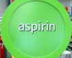 aspirin tablet in green