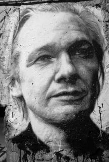 wikileaks-painted portrait