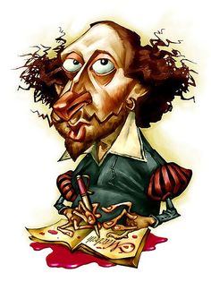 william-shakespeare-cartoon-gold-hoop-earring